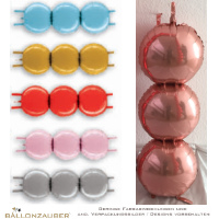 Folienballon Rund 3er Block diverse Farben möglich 106cm = 42inch