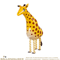 Folienballon Airwalker Giraffe bunt 85cm = 33inch