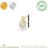 Latexballon Oval-Rund Riesenballon freie Farbwahl Metallic 120cm = 48inch Umf. 350cm