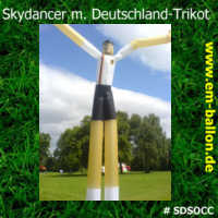 Skydancer 7,5 Meter Deutschland-Trikot bunt Werbung Eyecatcher Dekoration