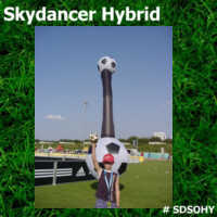 Skydancer Hybrid 6,5 Meter Ball bunt Werbung Eyecatcher Dekoration