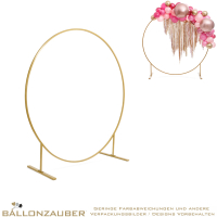 Dekoständer Ring 2m Durchmesser gold Backdrop Fotohintergrund zur MIETE