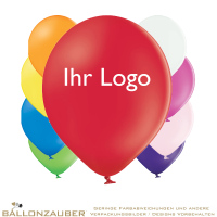 Werbeballons Menge 1: 25 Rund individuelles Druckmotiv möglich Ø30cm = 11inch Umf. 95cm