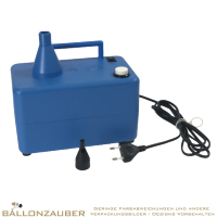 Elektrogebläse blau für Latexballons