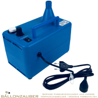Elektrogebläse ZIBI Z-16 mit autom. Größeneinstellung u. Abschaltautomatik blau für Latexballons