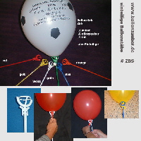 Ballonstab 1-tlg Kunststoff m. flexiblem Cup