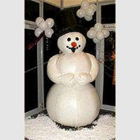 Figur Schneemann 2,5m Winter Weihnachten Dekoration