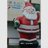 Figur Nikolaus Weihnachtsmann 6m Winter Weihnachten Dekoration