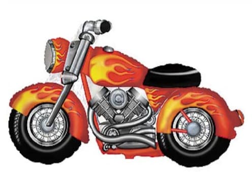 Folienballon - Motorrad - 90cm 