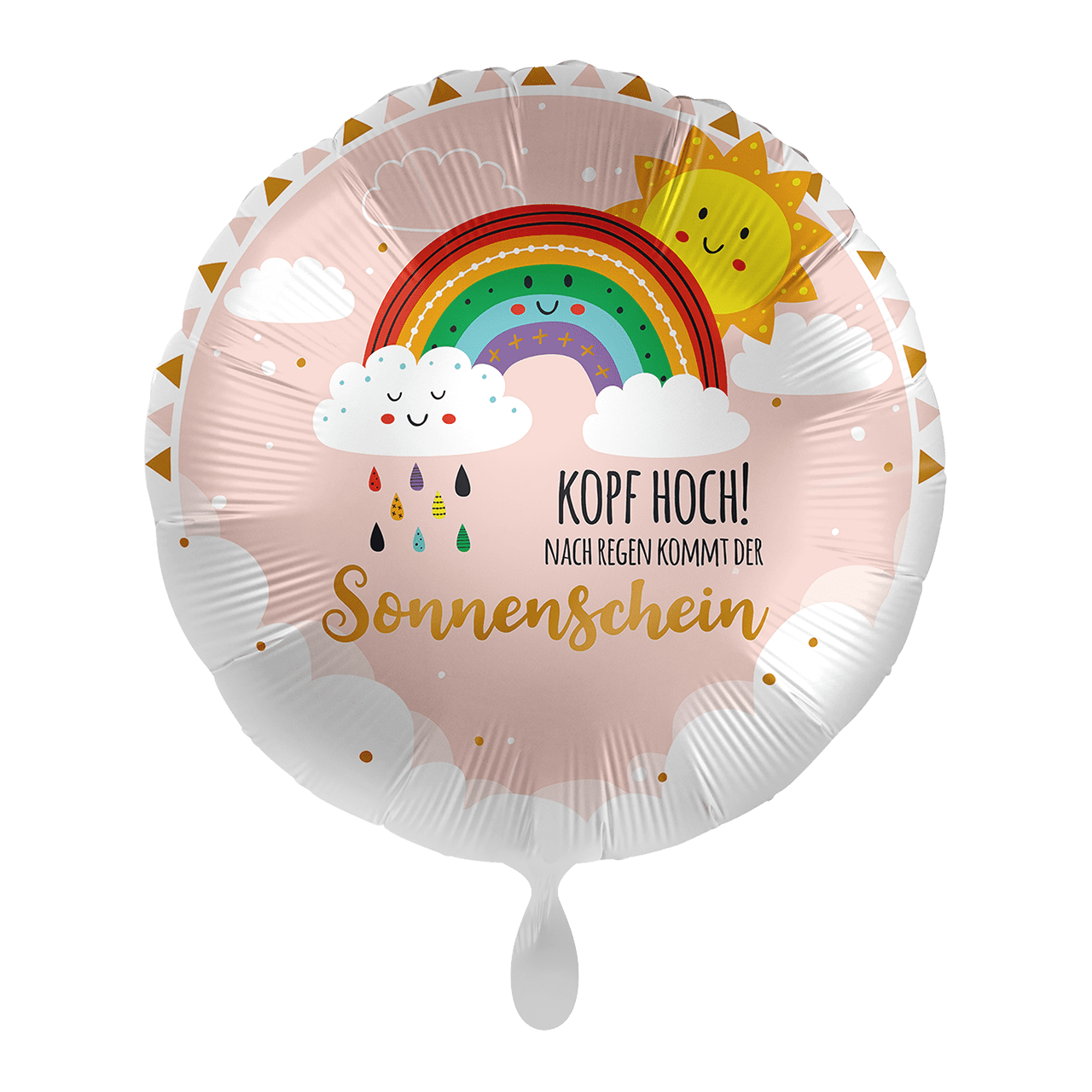 Folienballon - Nach Regen kommt der Sonnenschein - 45cm   