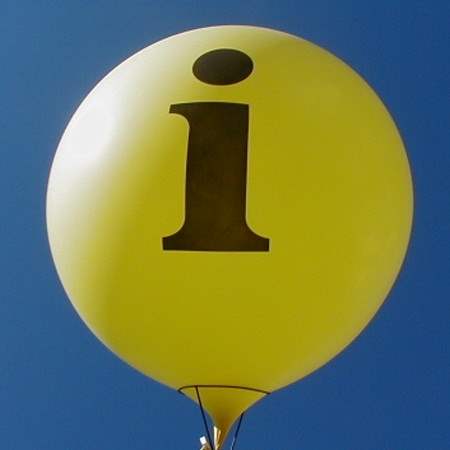 Riesenballon - i = Infopoint - 100cm