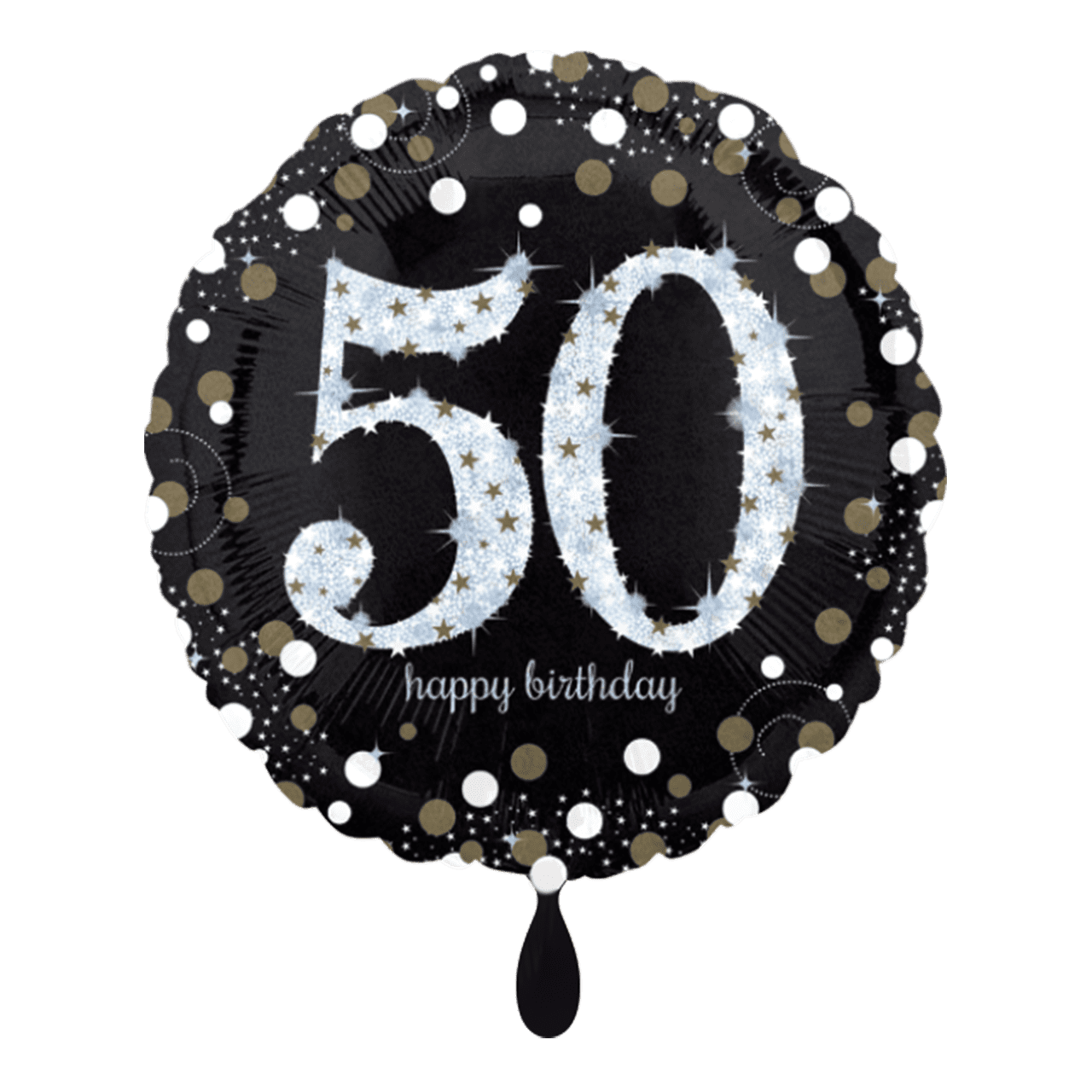 Folienballon - Sparkling Birthday 50 - 45cm