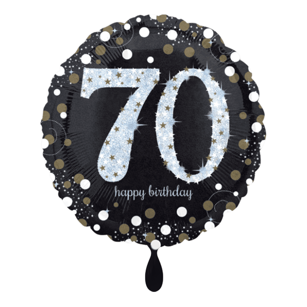 Folienballon - Sparkling Birthday 70 - 45cm