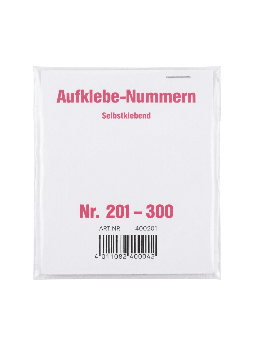 100 Aufklebe-Nummern für Tombola