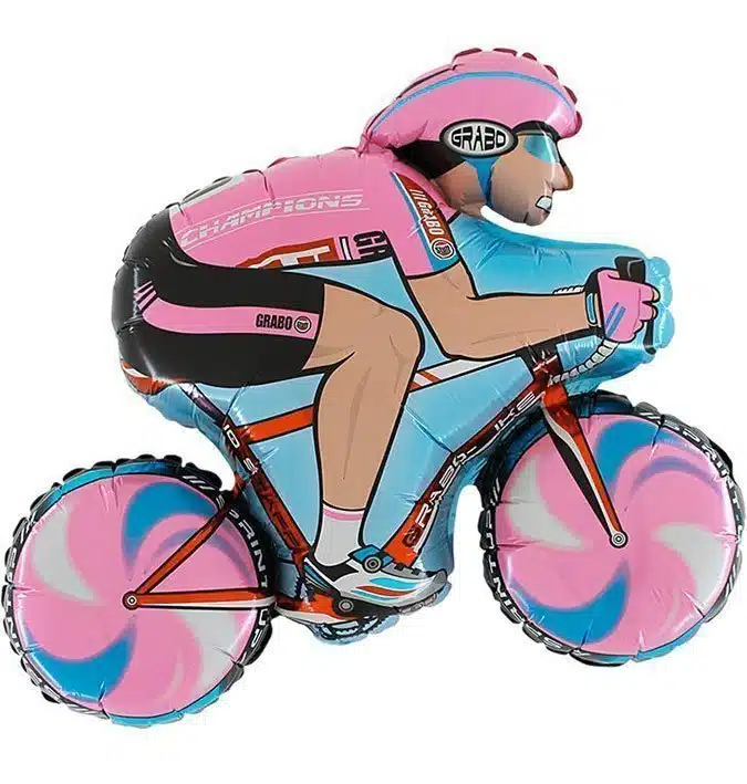 Folienballon - Radfahrer - 78cm 