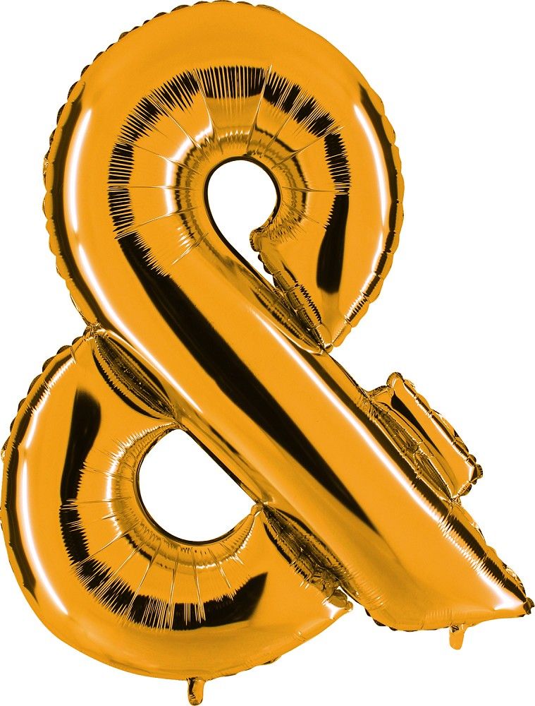 Folienballon - Buchstabe & - Gold 