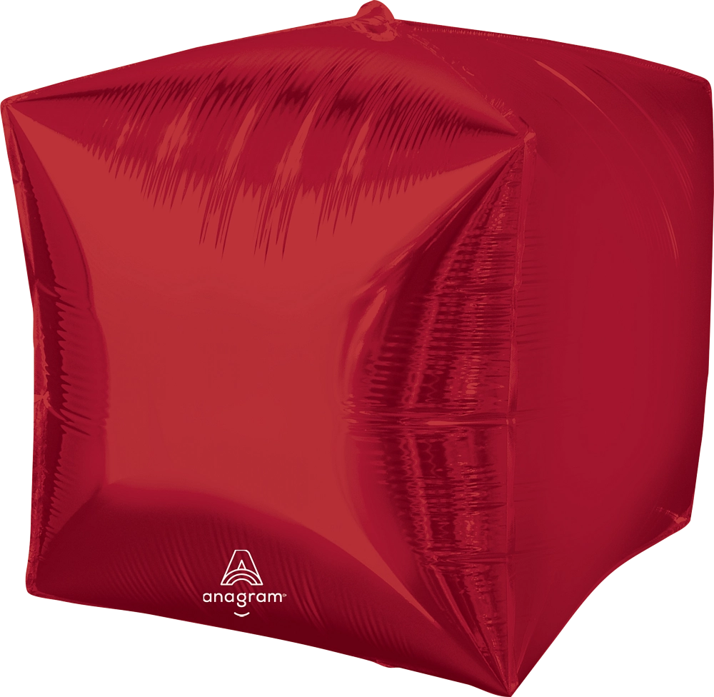 Folienballon - Cubez - Rot - 40cm 