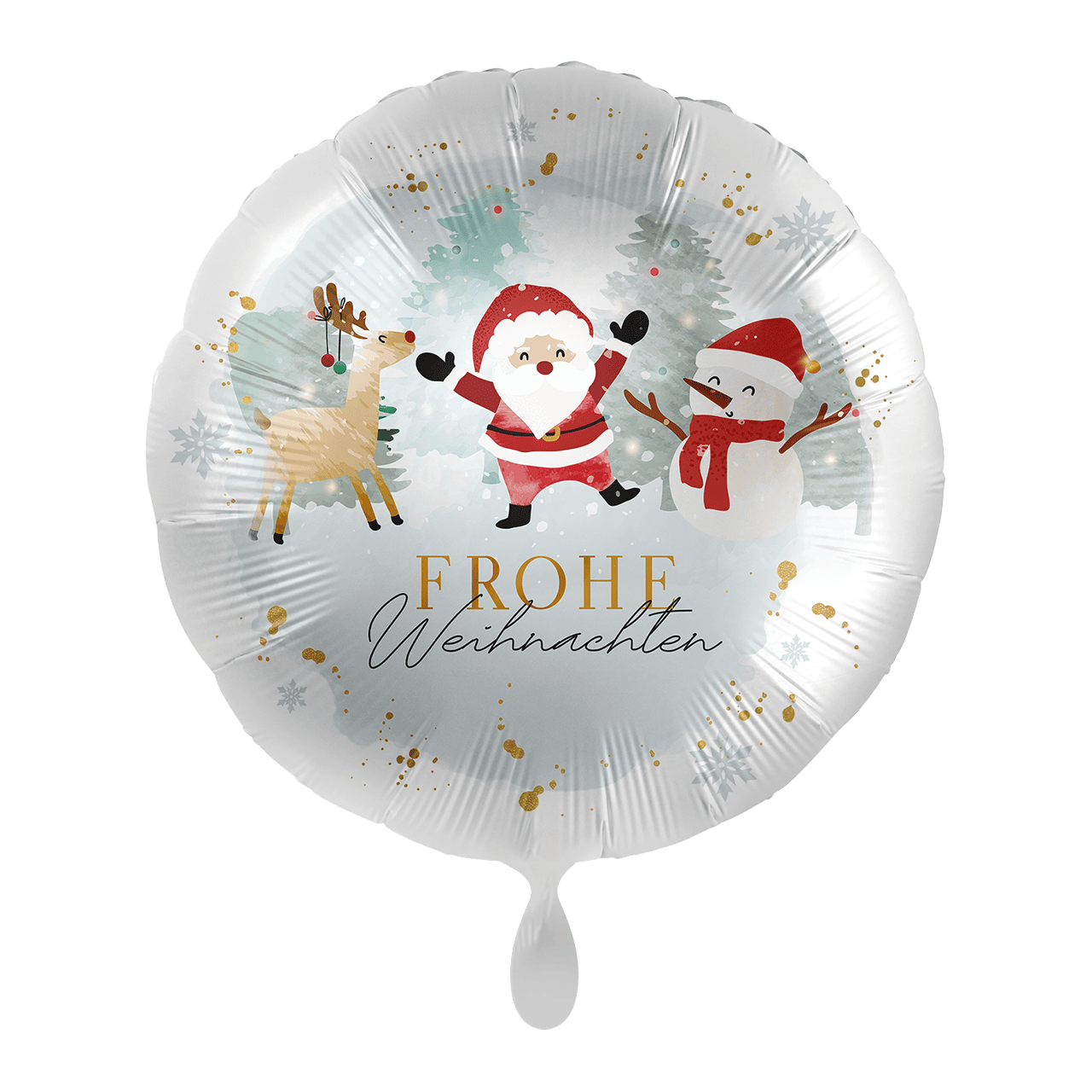 Folienballon - Happy Santa & Friends - 45cm
