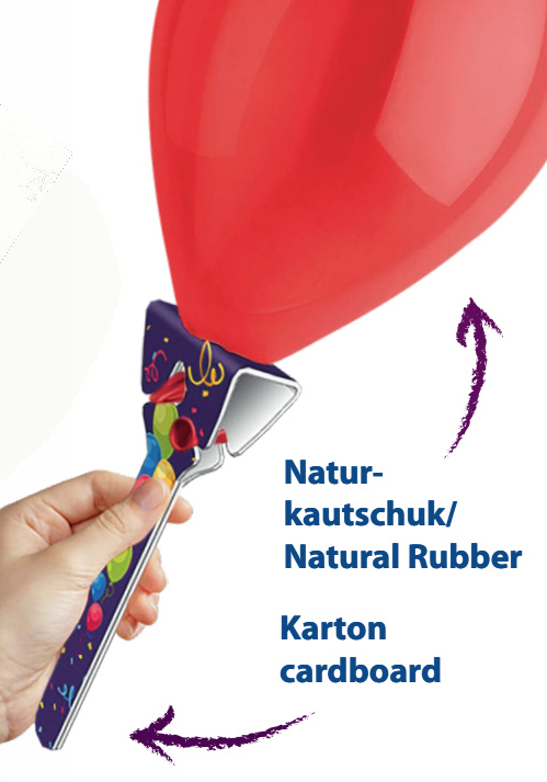 Ballonstab Öko - Pappe - 18cm 