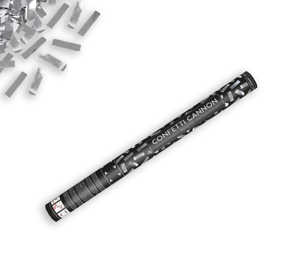  Konfettikanone - Silber - 60cm