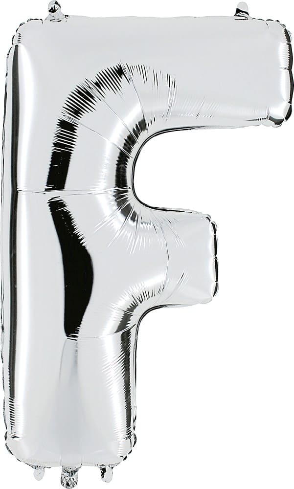 Folienballon - Buchstabe F - Silber