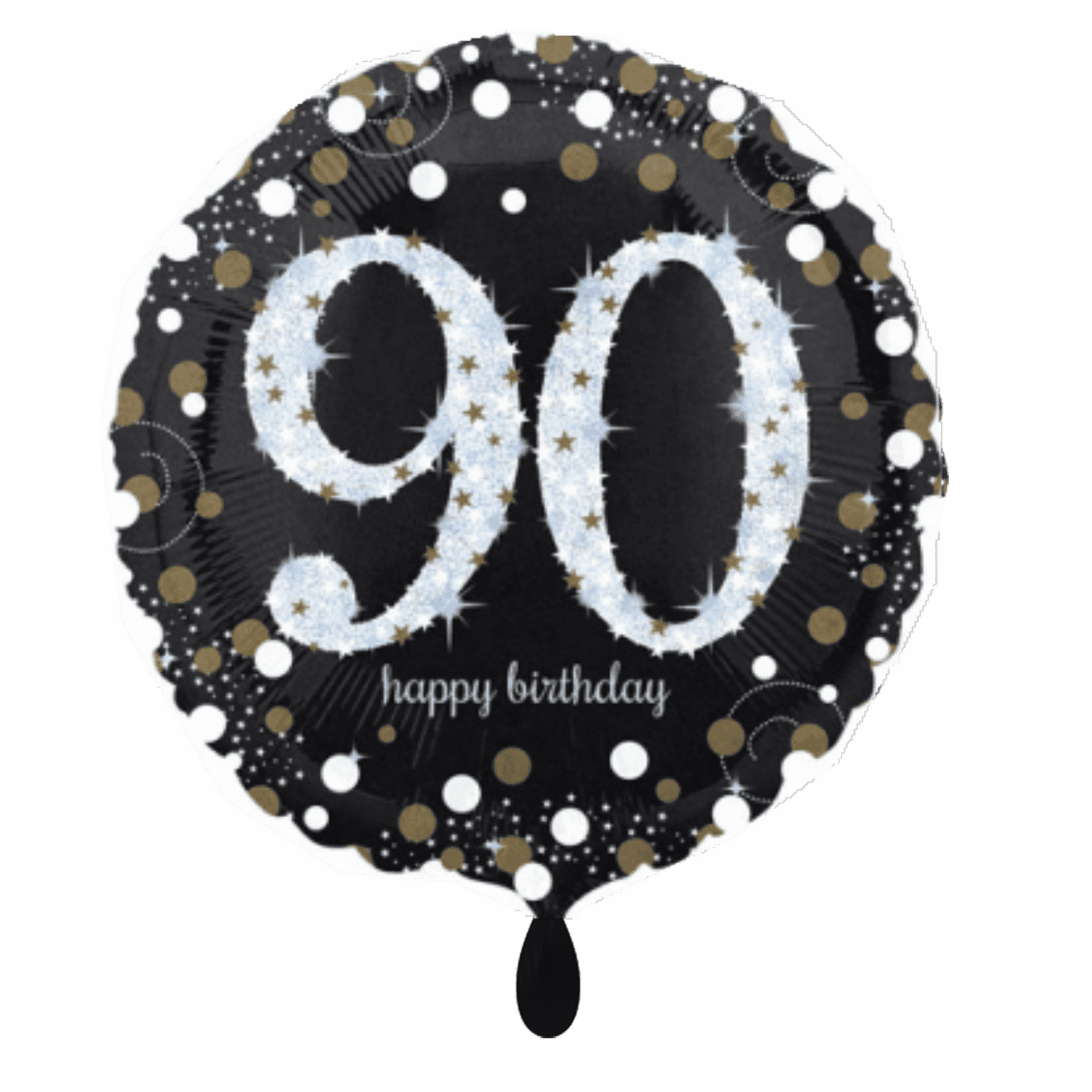 Folienballon - Sparkling Birthday 90 - 45cm