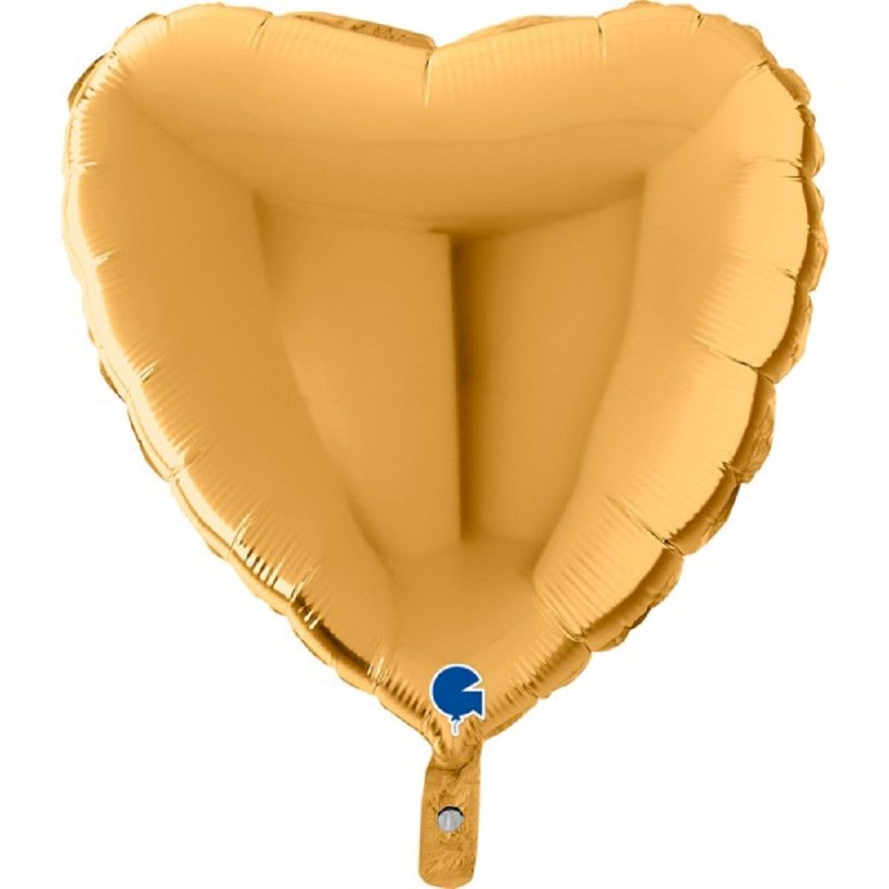 Folienballon - Herz - Gold - 45cm