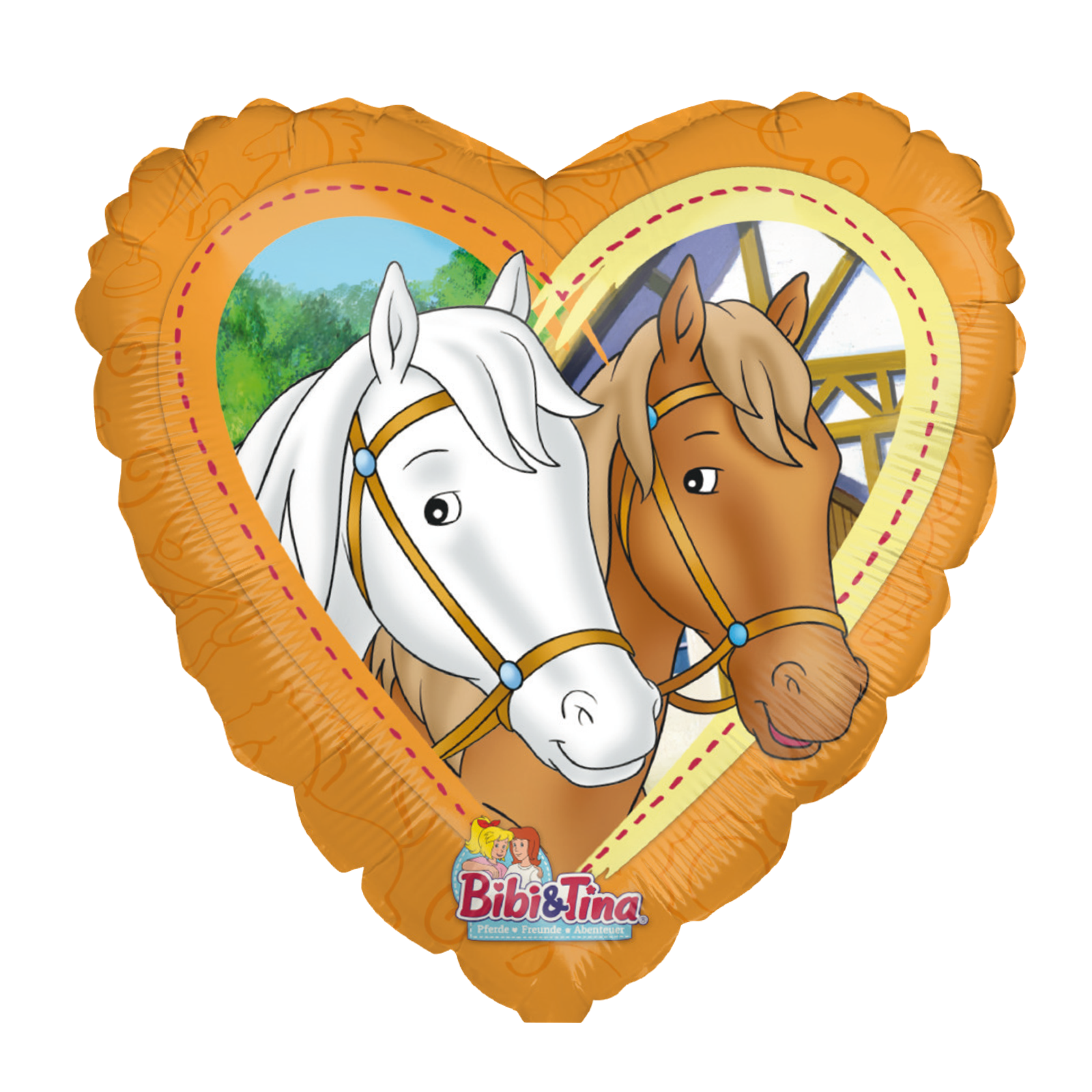 Folienballon - Bibi & Tina Amadeus und Sabrina - 45cm
