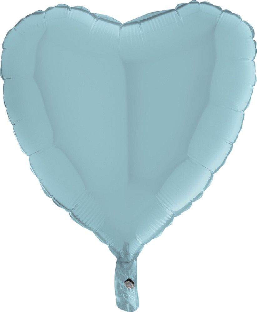 Folienballon - Herz - Hellblau - 45cm