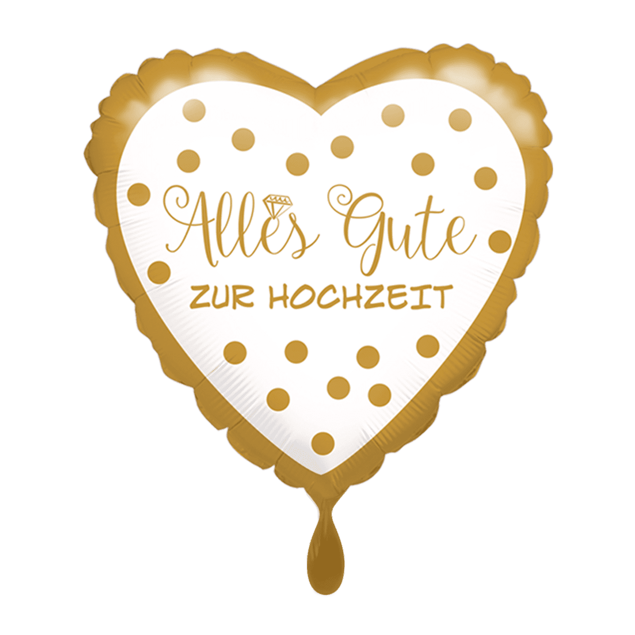 Folienballon - Alles Gute zur Hochzeit - 45cm