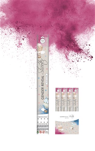 Powderkanone - Gender Reveal Rosa - 40cm