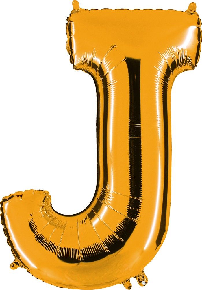 Folienballon - Buchstabe J - Gold 