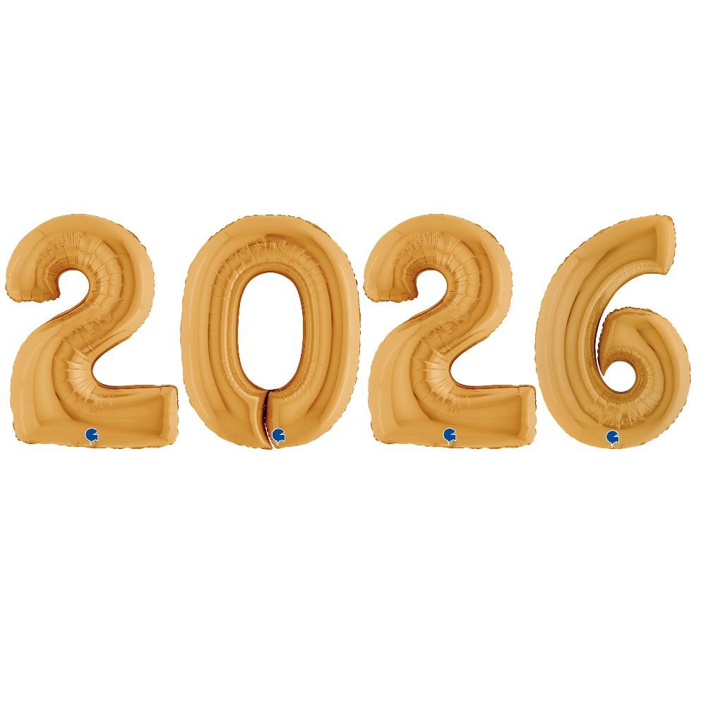 Folienballonset - 2026 - Gold