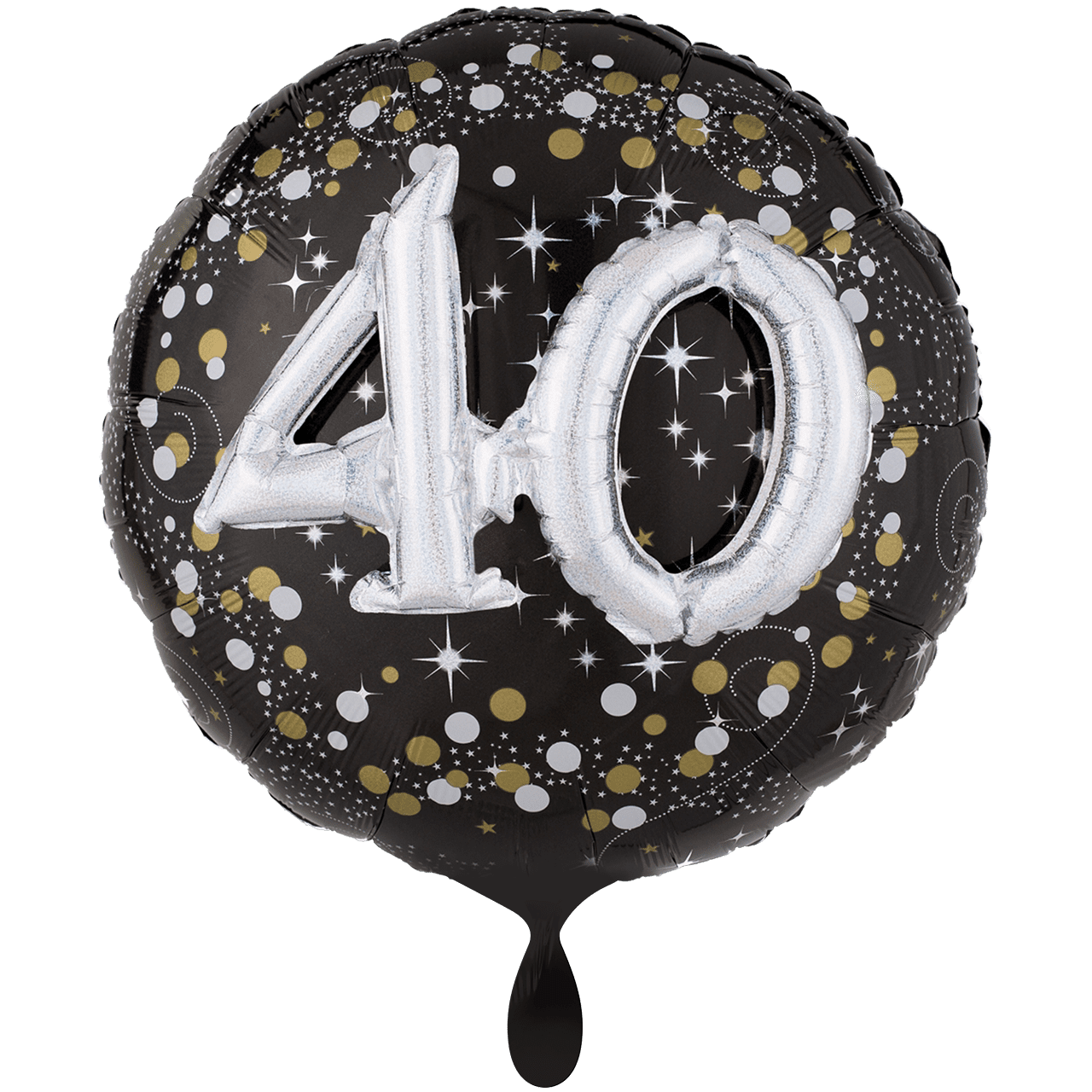 Folienballon - XXL Sparkling Birthday 40 - 81cm
