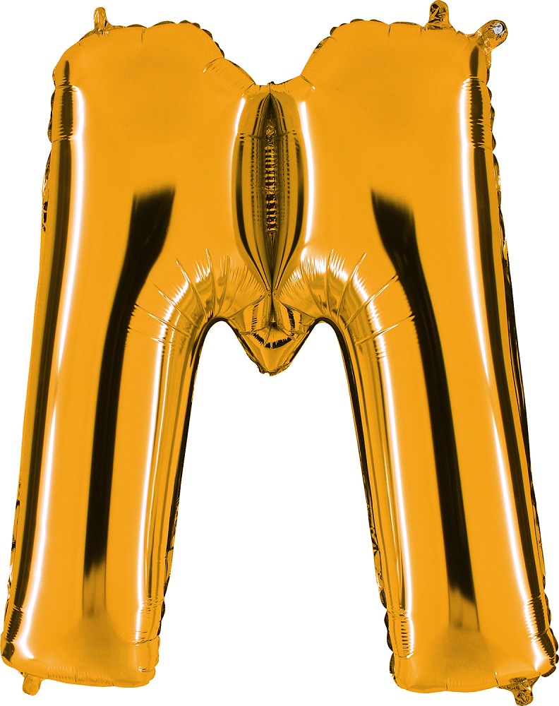 Folienballon - Buchstabe M - Gold 