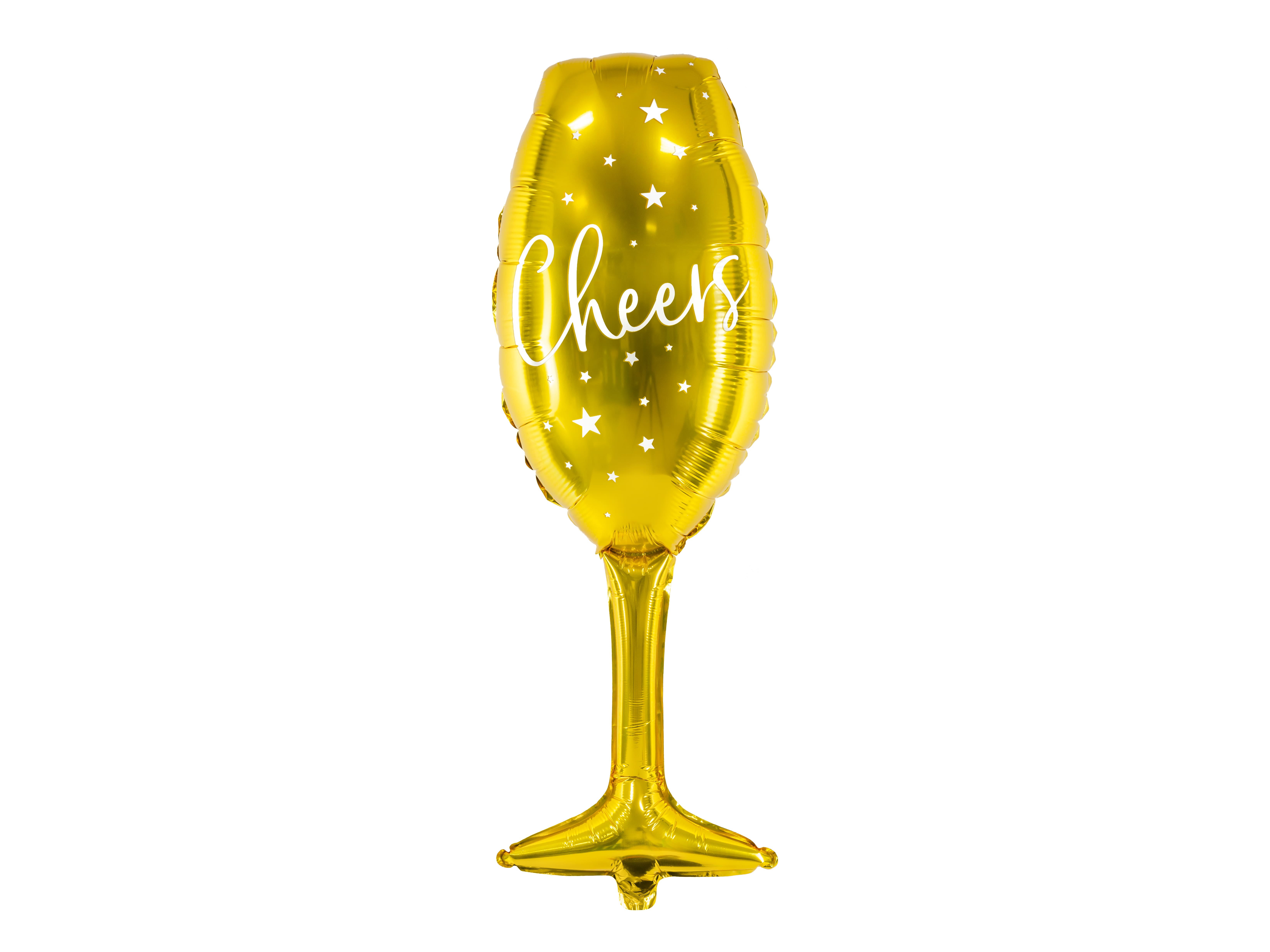 Folienballon - Sektglas Cheers - 81cm 