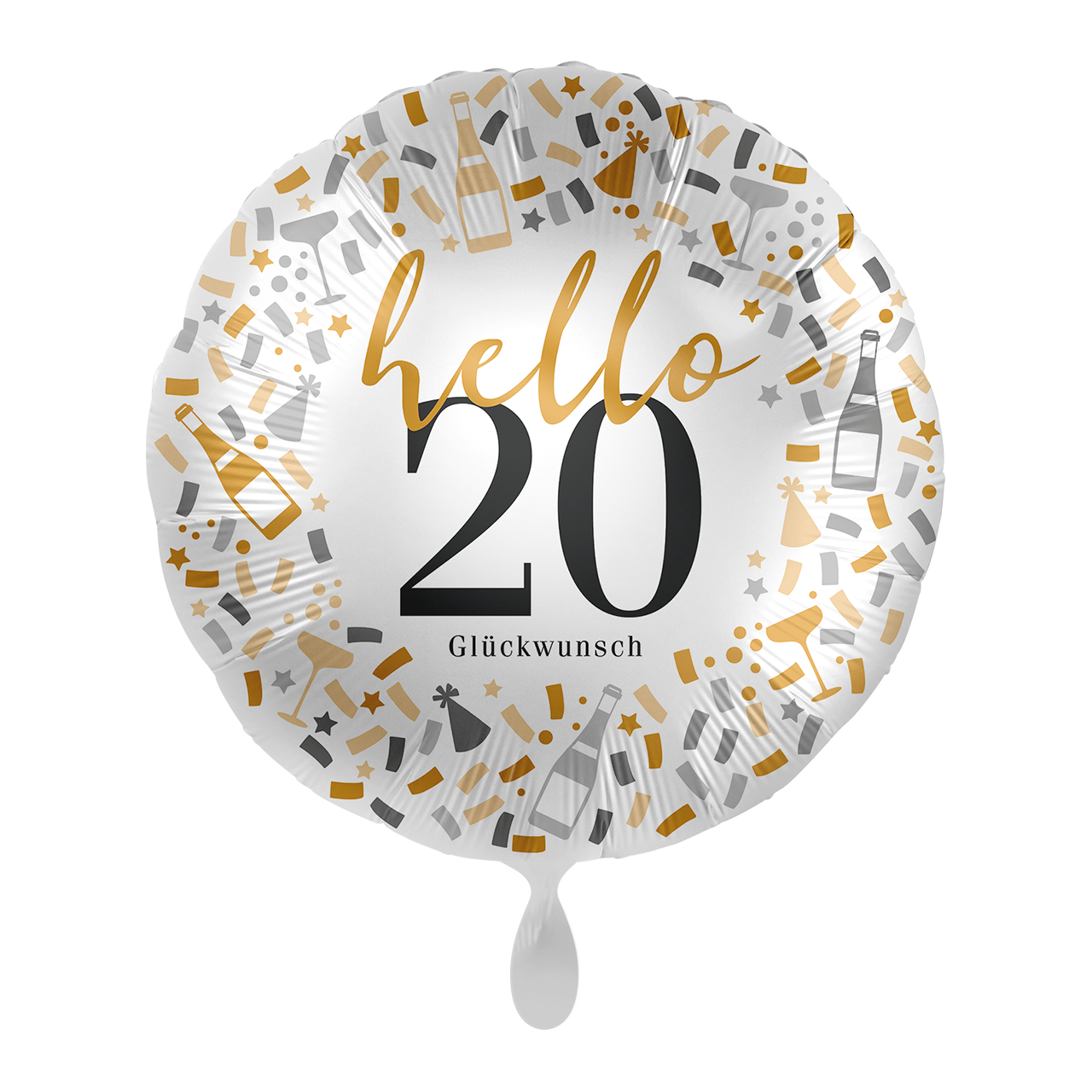 Folienballon - hello 20 - 45cm