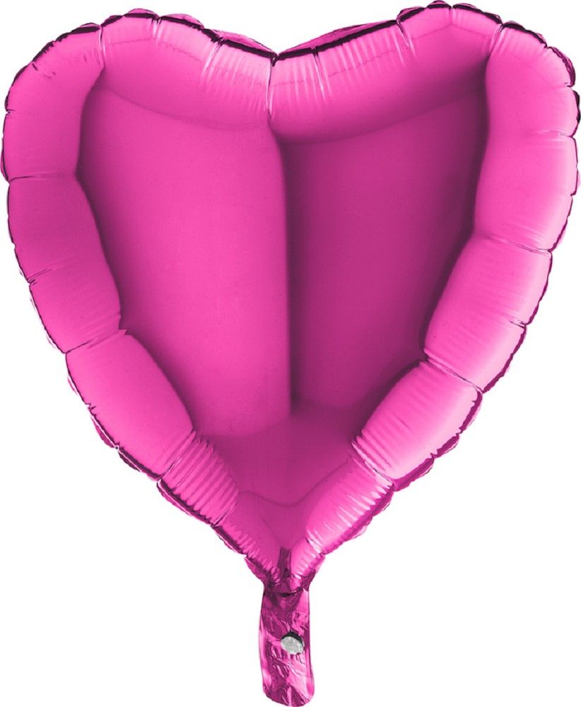 Folienballon - Herz - Pink - 45cm