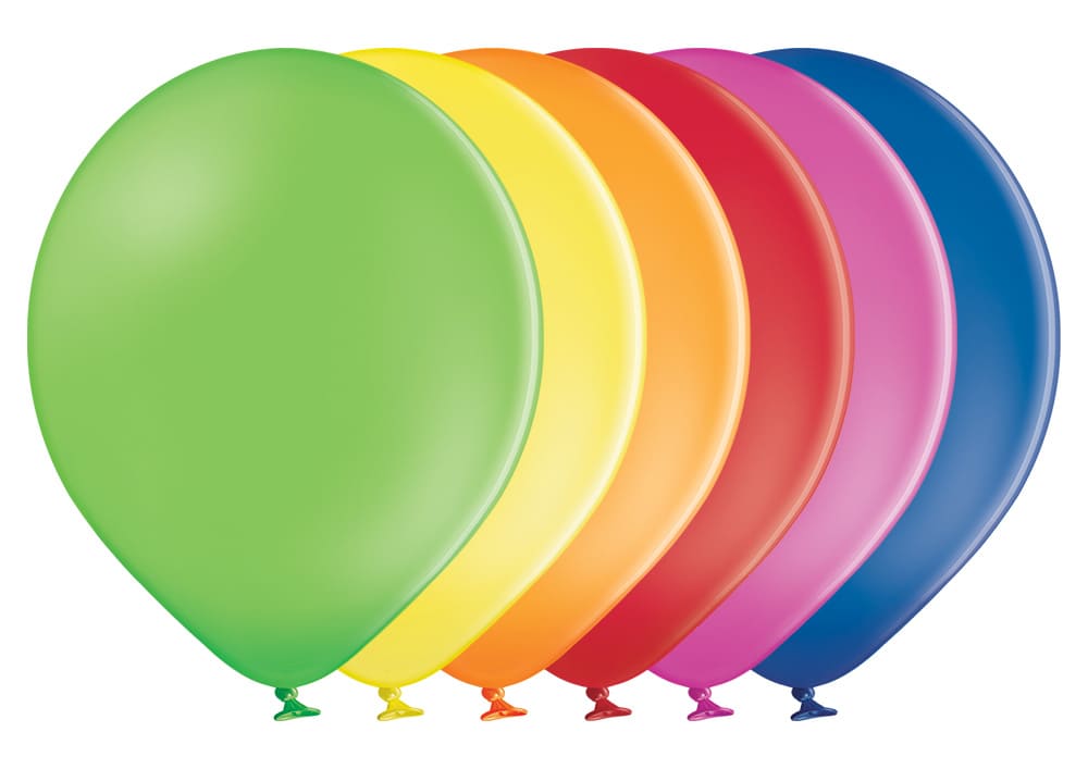 100 Latexballons - Bunt Pastell - 25cm