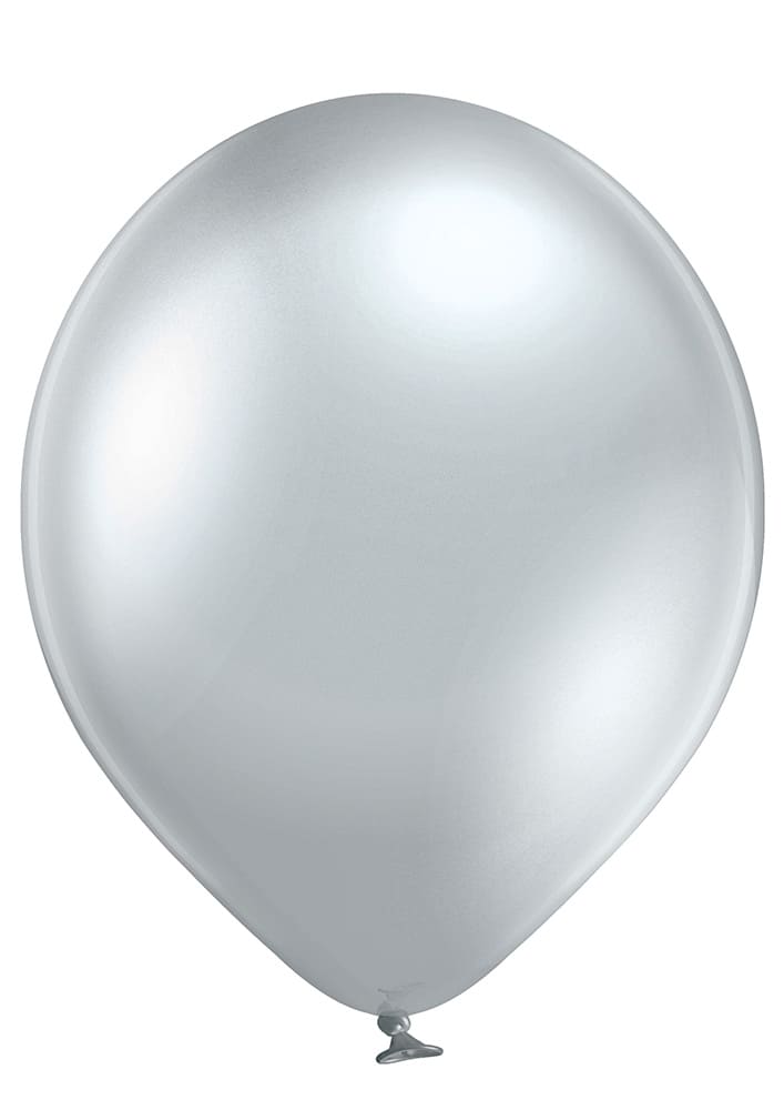 Latexballon - Silber Glossy - 30cm