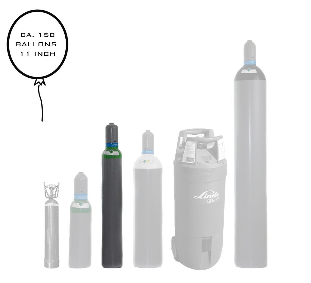 Ballongas - Mehrwegbehälter - ca. 10 l