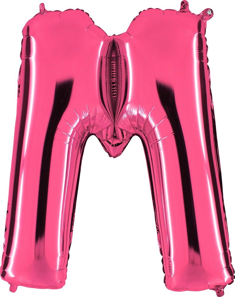 Folienballon - Buchstabe M - Pink