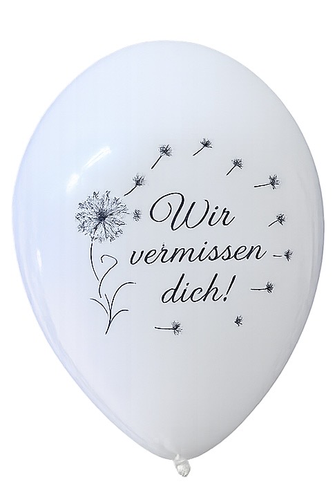 Latexballon - Wir vermissen dich - 30cm