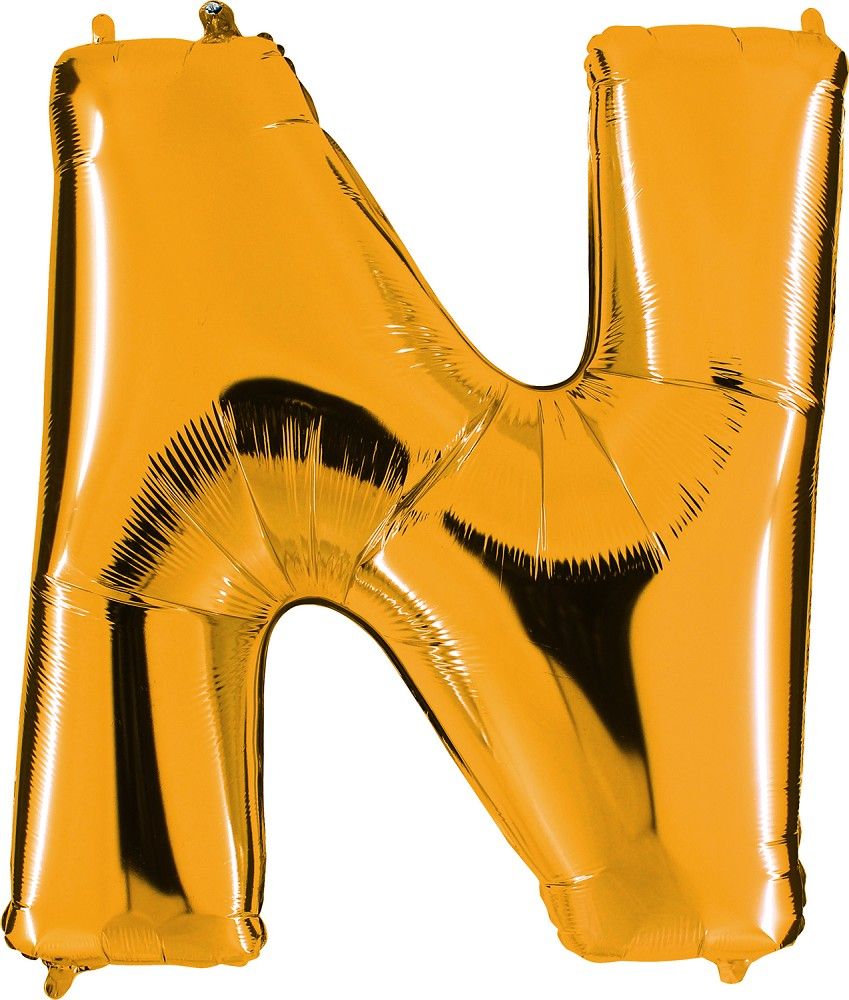Folienballon - Buchstabe N - Gold 
