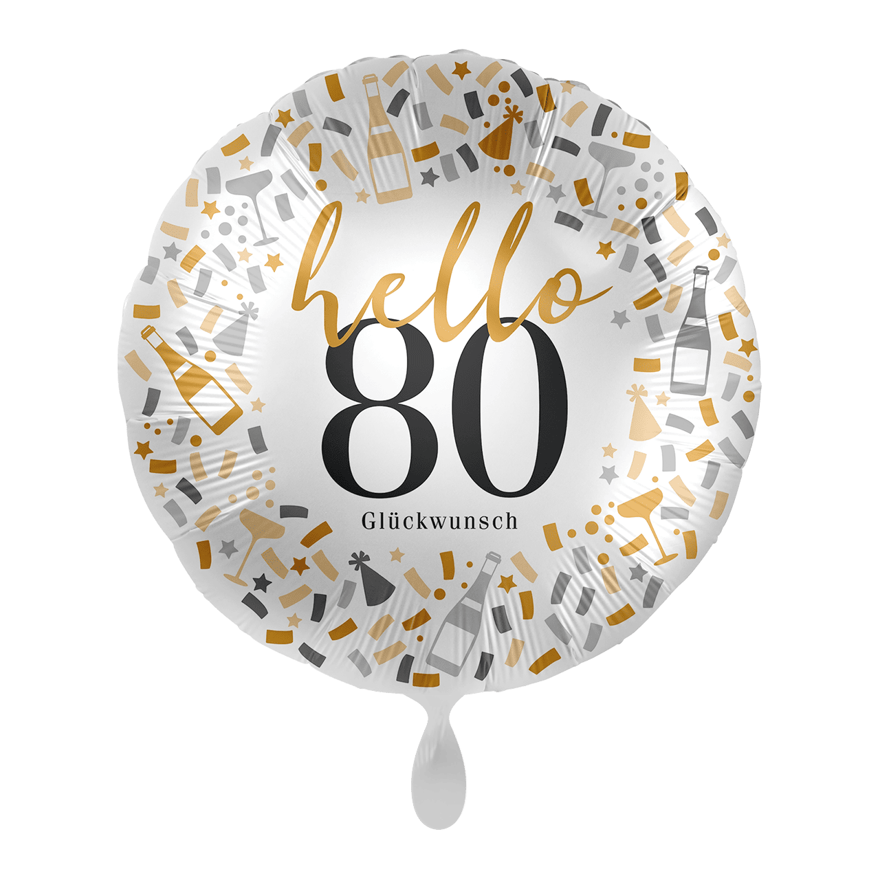 Folienballon - hello 80 - 45cm