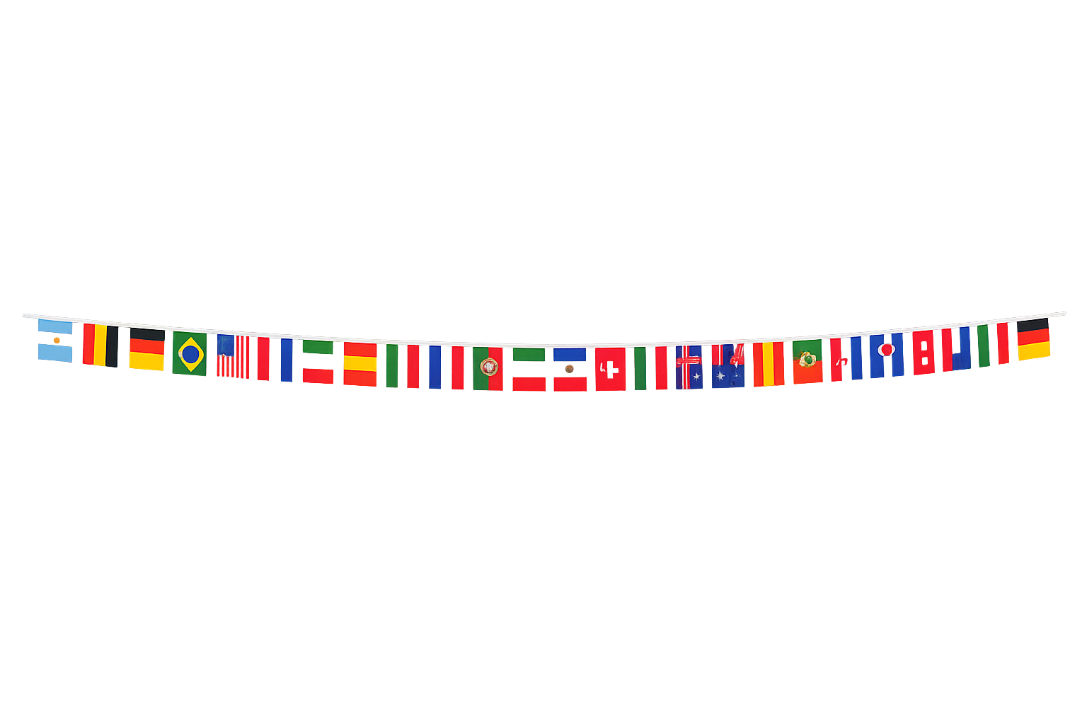 Flaggen-Kette - WM 2026 - 13,8 Meter