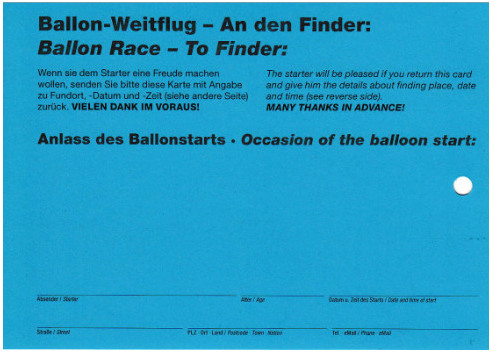 50 Flugkarten - Neutral 