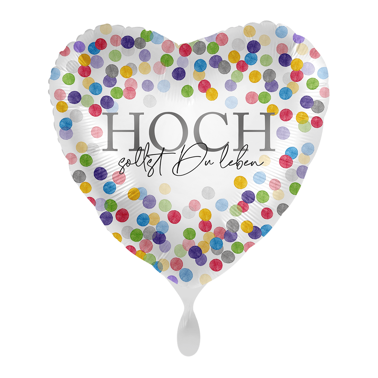 Folienballon - Hoch sollst Du leben - 45cm