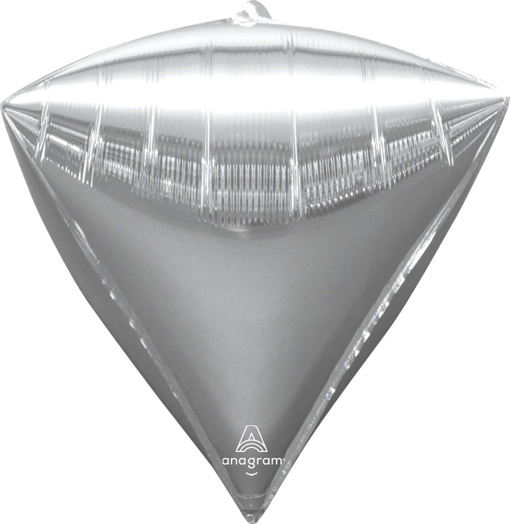 Folienballon - Diamondz - Silber - 45cm  