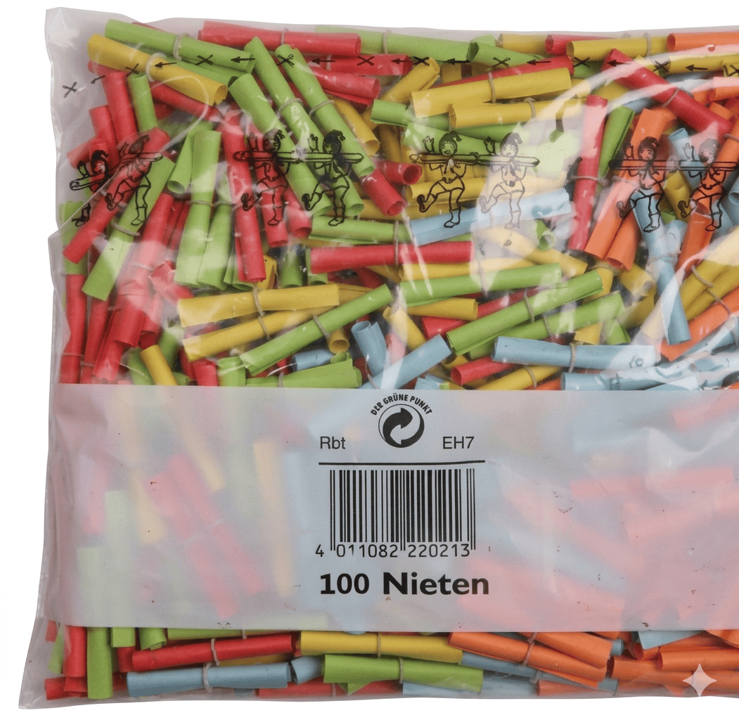 100 Nieten - bunt gemischt